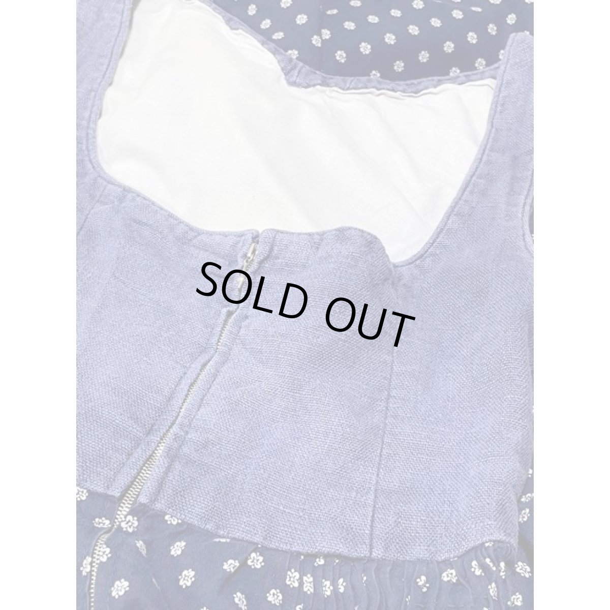 画像13: チロルワンピース 小花柄 フロントジッパー ドイツ民族衣装 オクトーバーフェスト (13)