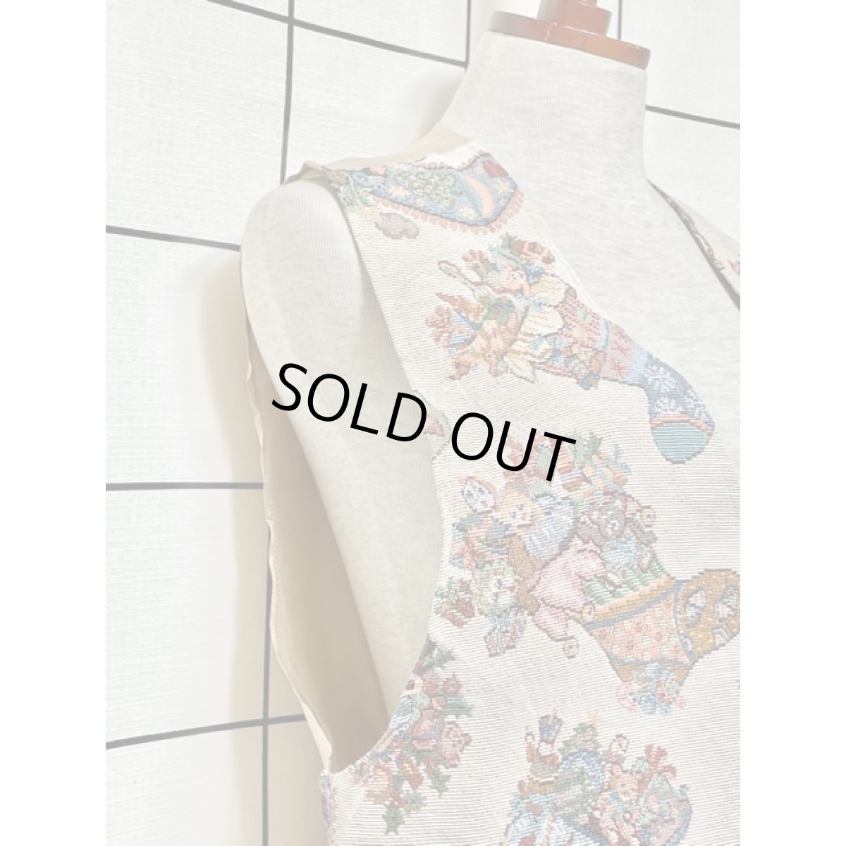 画像4: ゴブラン レトロ USA古着 ベスト (4)