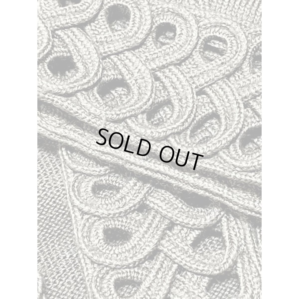 画像12: 透かし編みデザイン 前開き ウール 国産古着 レトロジャケット (12)