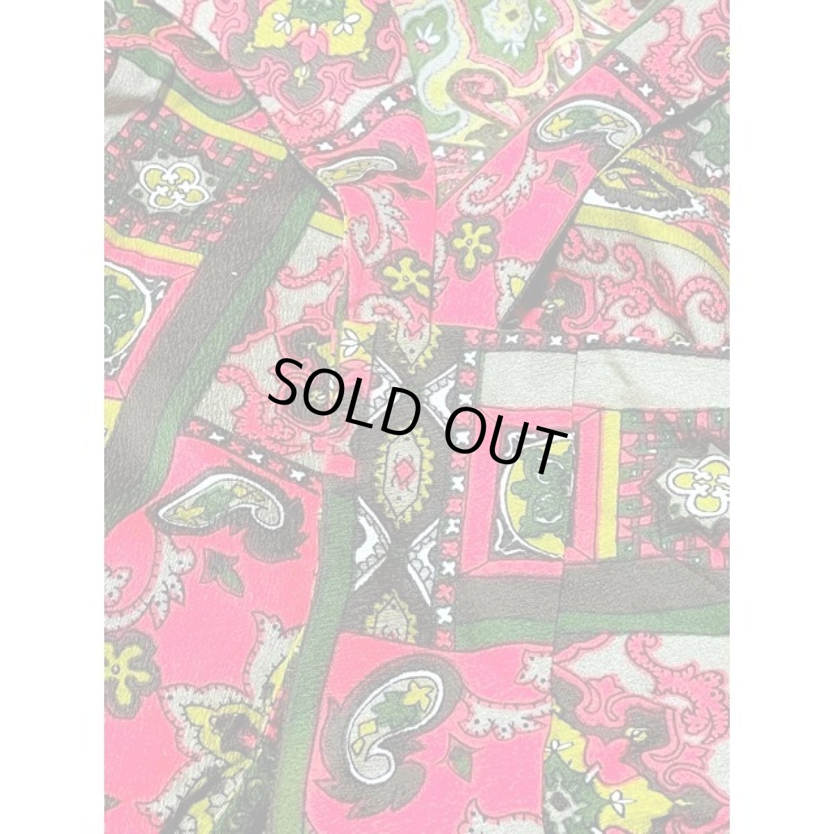 画像12: サイケ TALON 個性的 レトロ 長袖 USA古着 ヴィンテージワンピース【V8188】 (12)