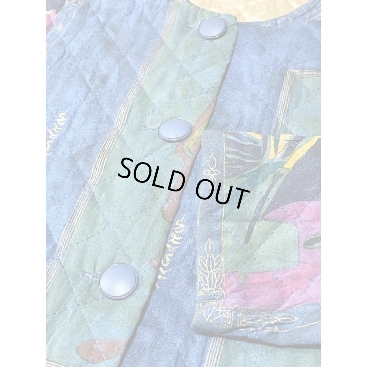 画像10: キルティング フォークロア レトロ USA古着 ヴィンテージジャケット (10)