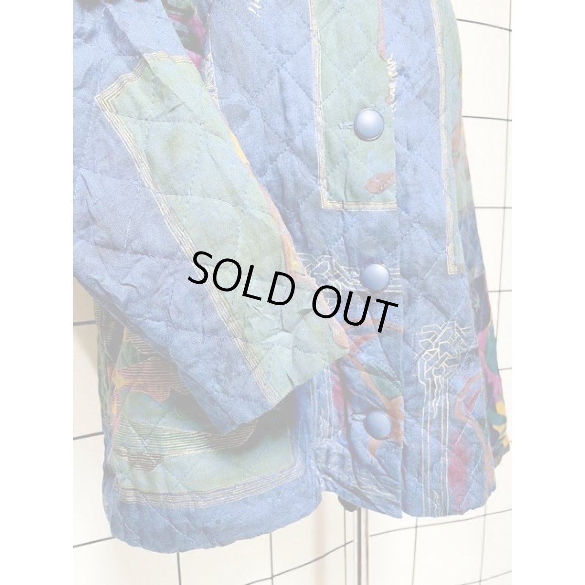 画像8: キルティング フォークロア レトロ USA古着 ヴィンテージジャケット (8)