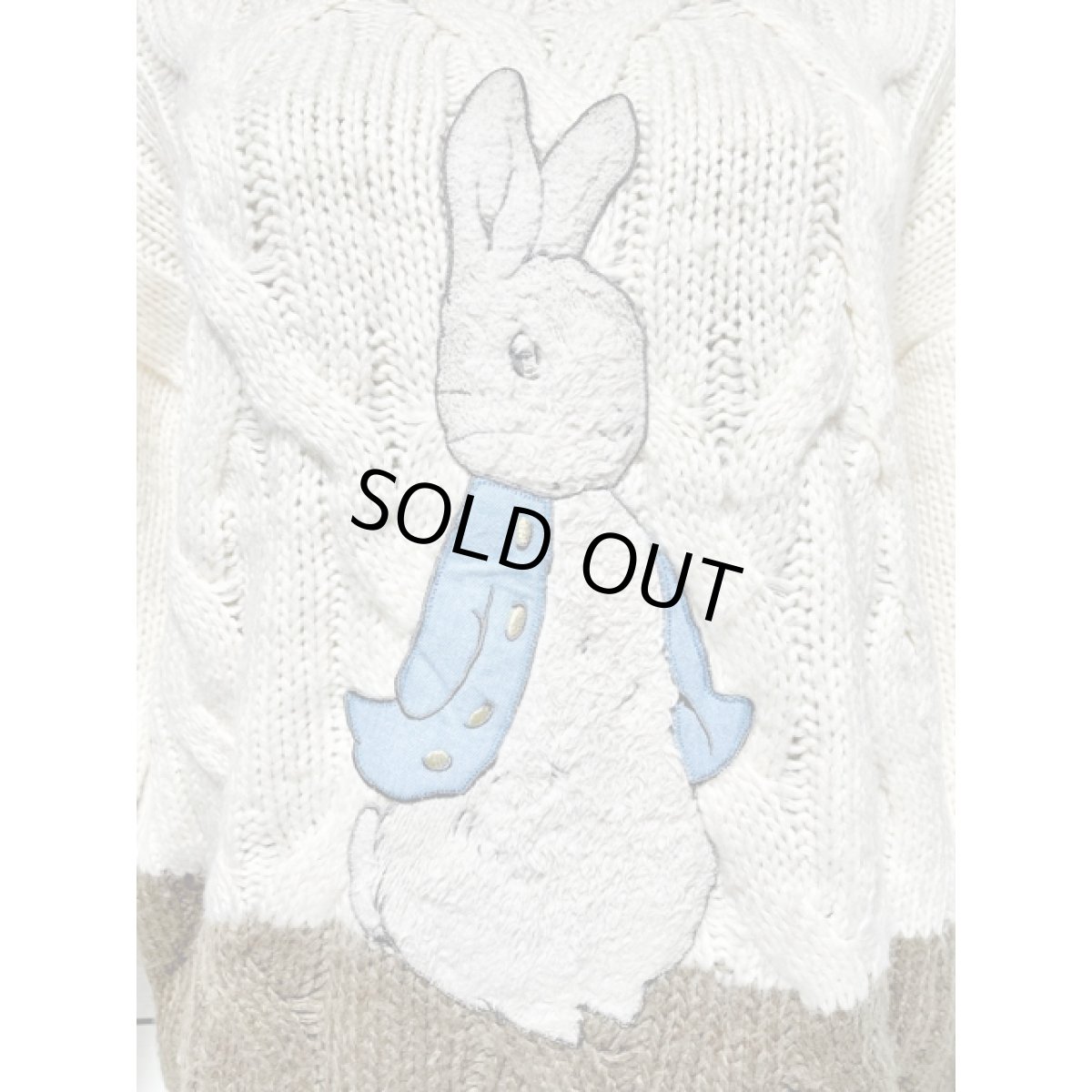 画像8: うさぎ ラビット ニット レトロ 古着 セーター (8)