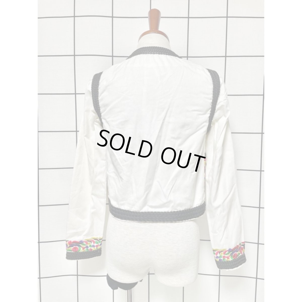 画像5: India カラフル刺繍 ブレード ネイティブ感 フォークロア 前開き レトロ 古着 ヴィンテージジャケット (5)