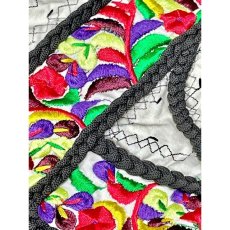 画像11: India カラフル刺繍 ブレード ネイティブ感 フォークロア 前開き レトロ 古着 ヴィンテージジャケット (11)