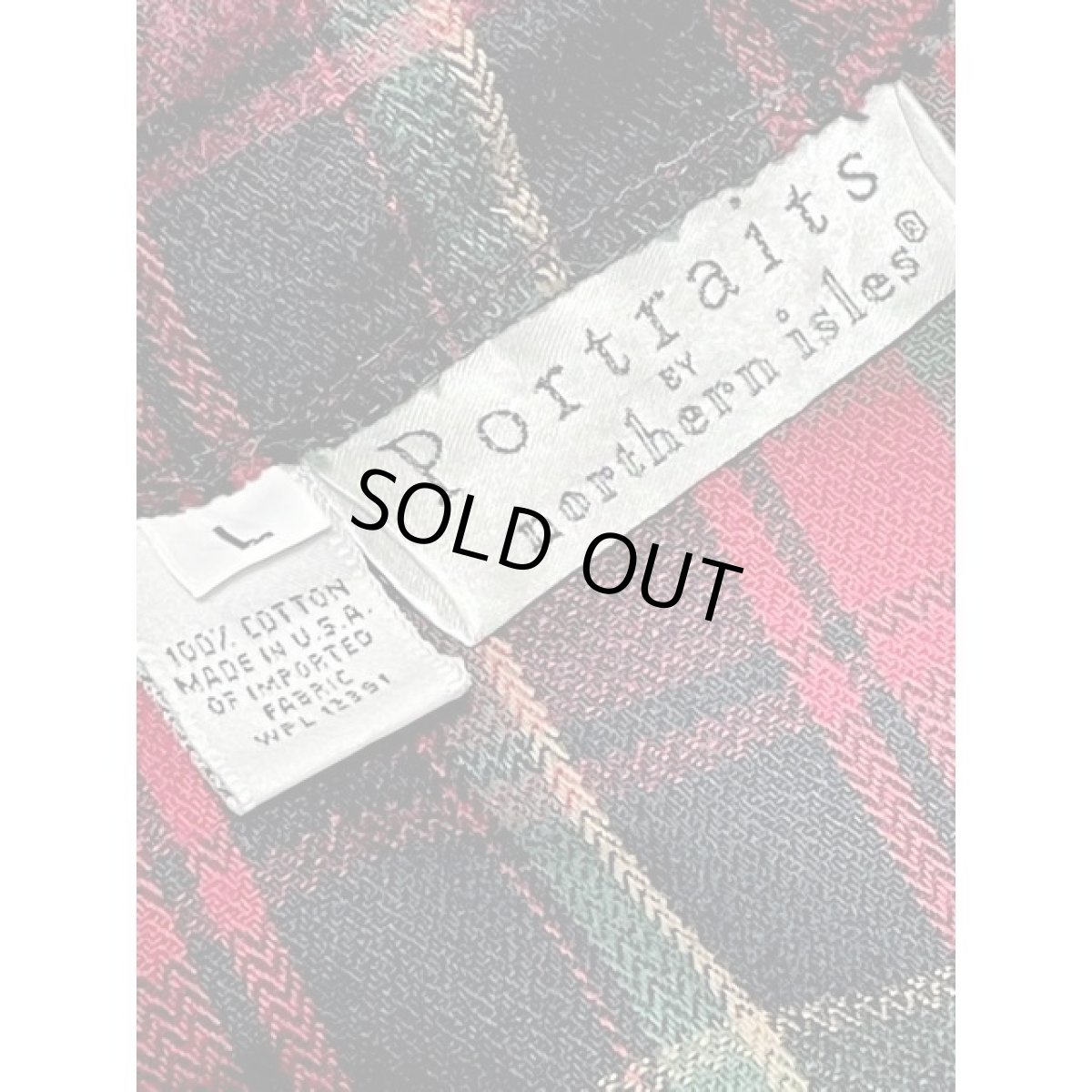 画像14: チェック柄 前開き ノースリーブ レトロ USA古着 ヴィンテージジャンパースカート【V8244】 (14)