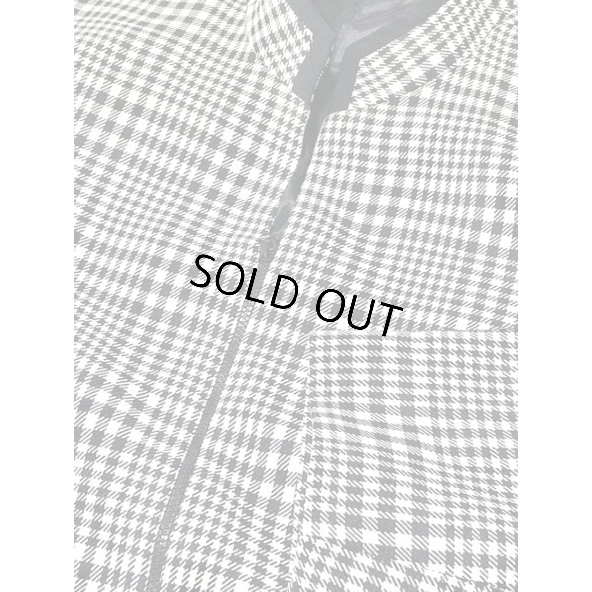 画像10: チェック柄 スタンドカラー フロントジップアップ 古着 レトロジャケット (10)