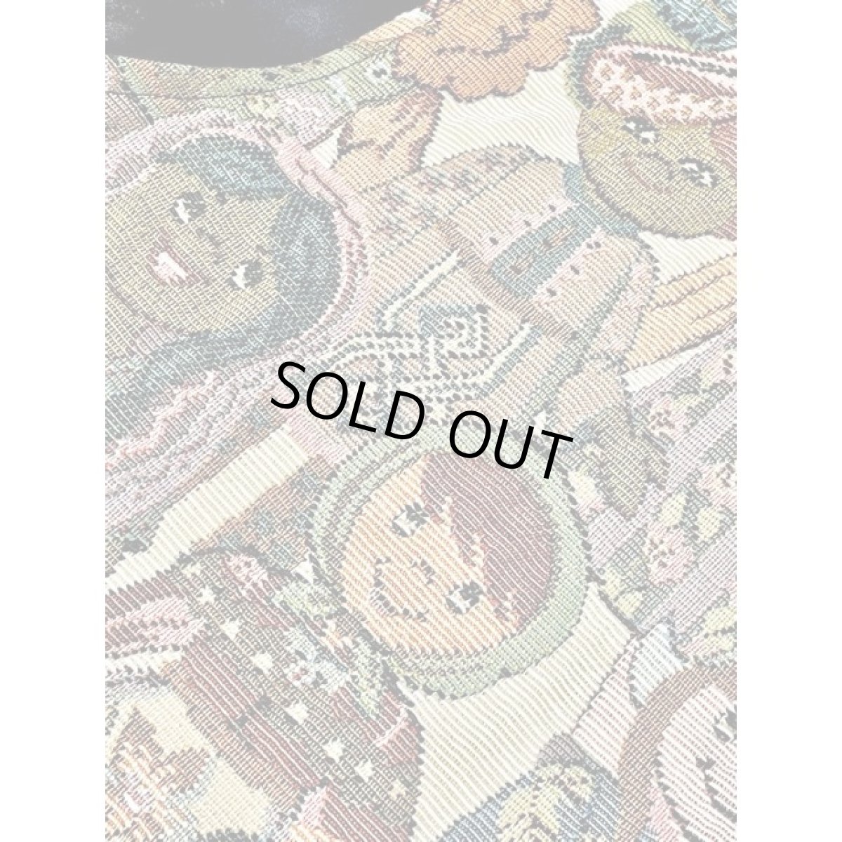 画像12: 人物柄 ゴブラン レトロ USA古着 ベスト【V8239】 (12)