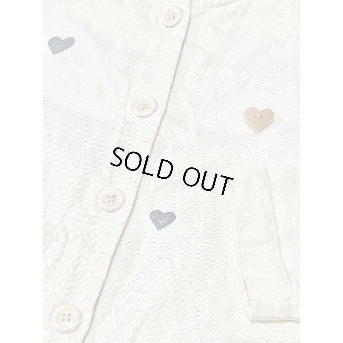 画像10: ハート フルーツ ノーカラー レトロ ヨーロッパ古着 長袖 ヴィンテージ薄手ジャケット (10)