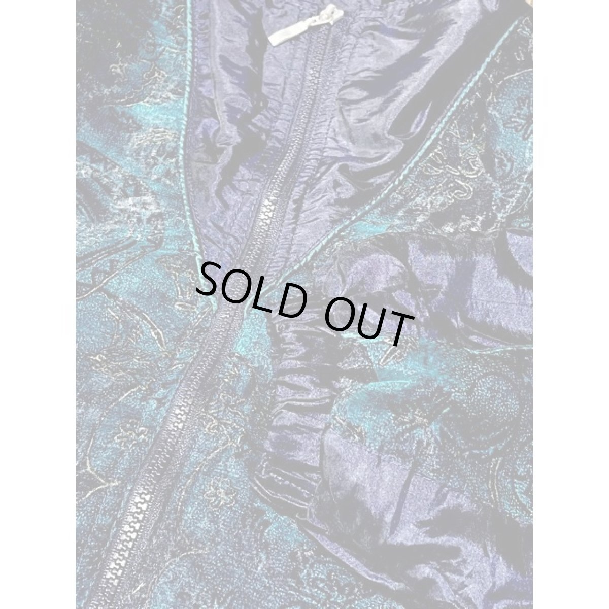 画像10: ネイビー ジップアップ USA古着 ブルゾン ジャンパー ヴィンテージナイロンジャケット【V8228】 (10)