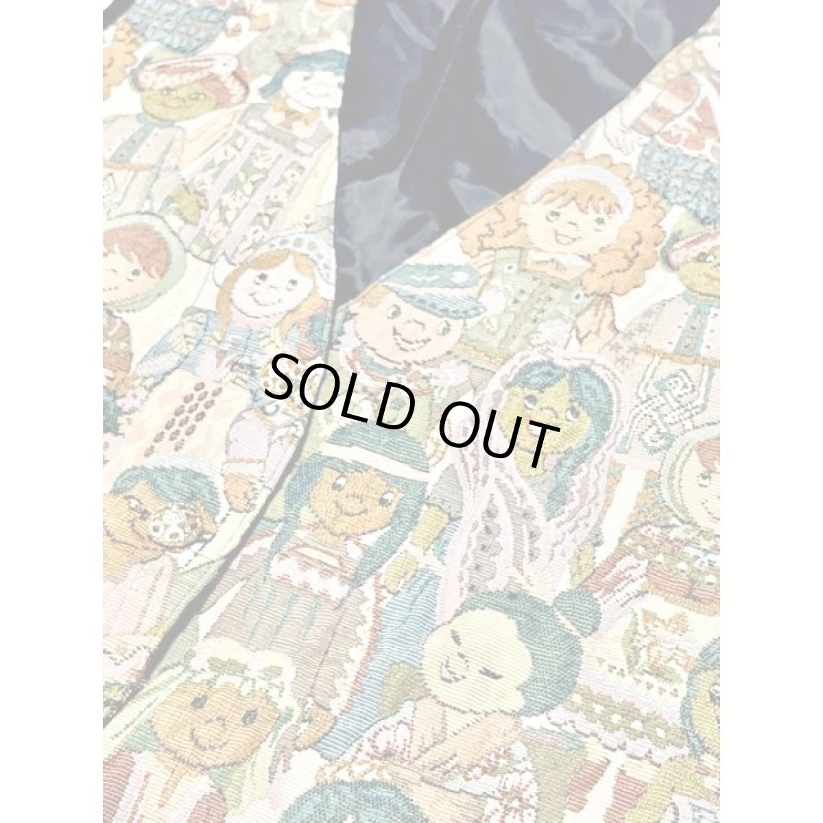 画像10: 人物柄 ゴブラン レトロ USA古着 ベスト【V8239】 (10)