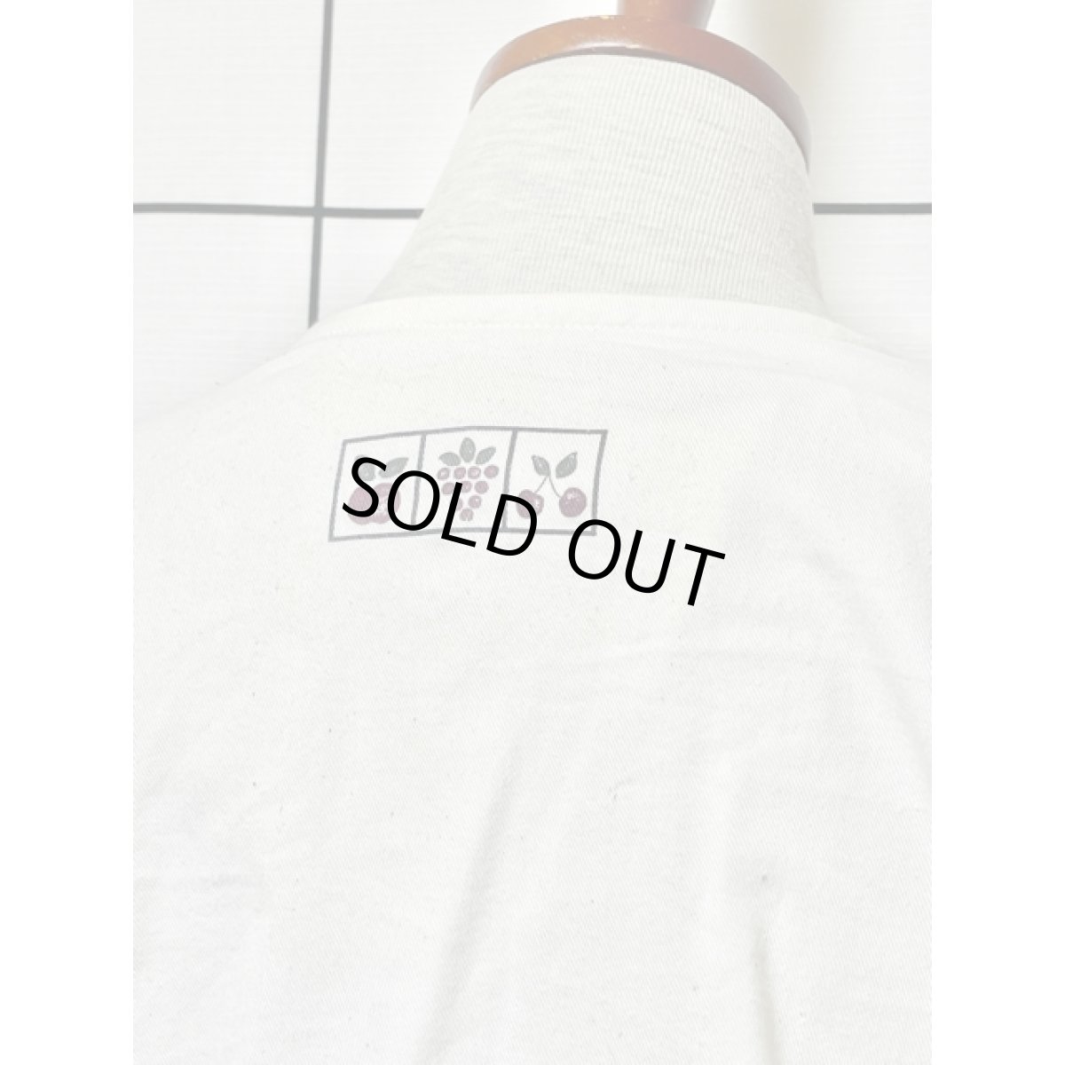 画像6: ハート フルーツ ノーカラー レトロ ヨーロッパ古着 長袖 ヴィンテージ薄手ジャケット (6)