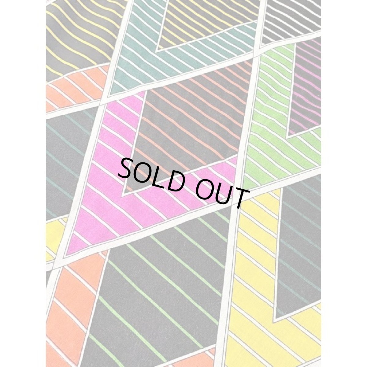 画像12: ヨーロッパ古着 ワンピース ヴィンテージ 幾何学柄 ボーダー レトロポップ 長袖 (12)