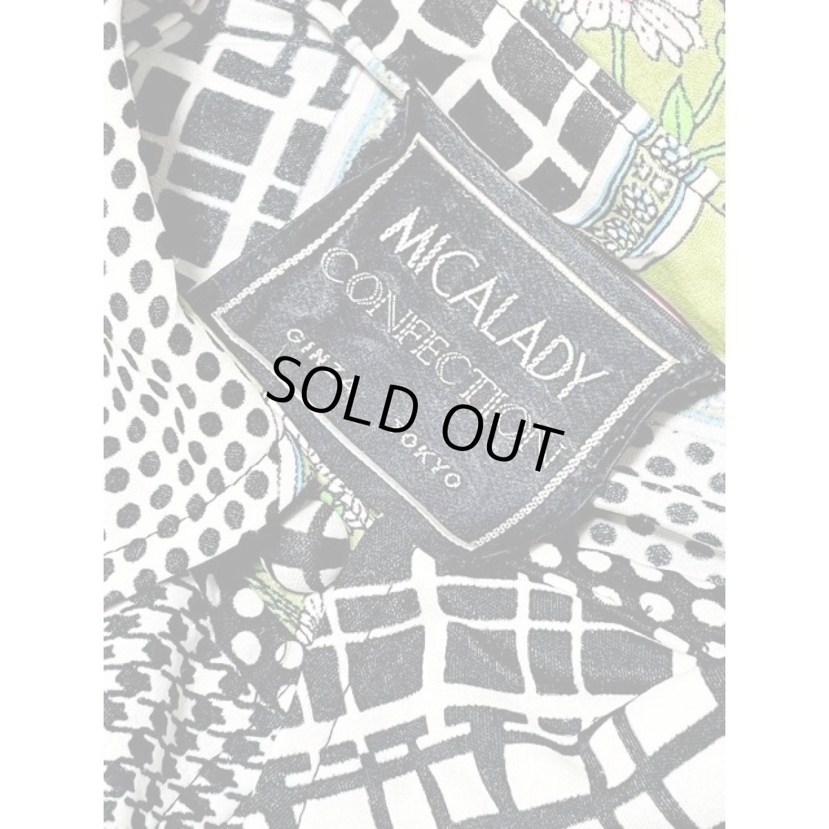 画像15: ストライプ ドット 千鳥格子 花柄 ウエストゴム レディース 長袖 昭和レトロポップ 国産古着 レトロワンピース【8276】 (15)