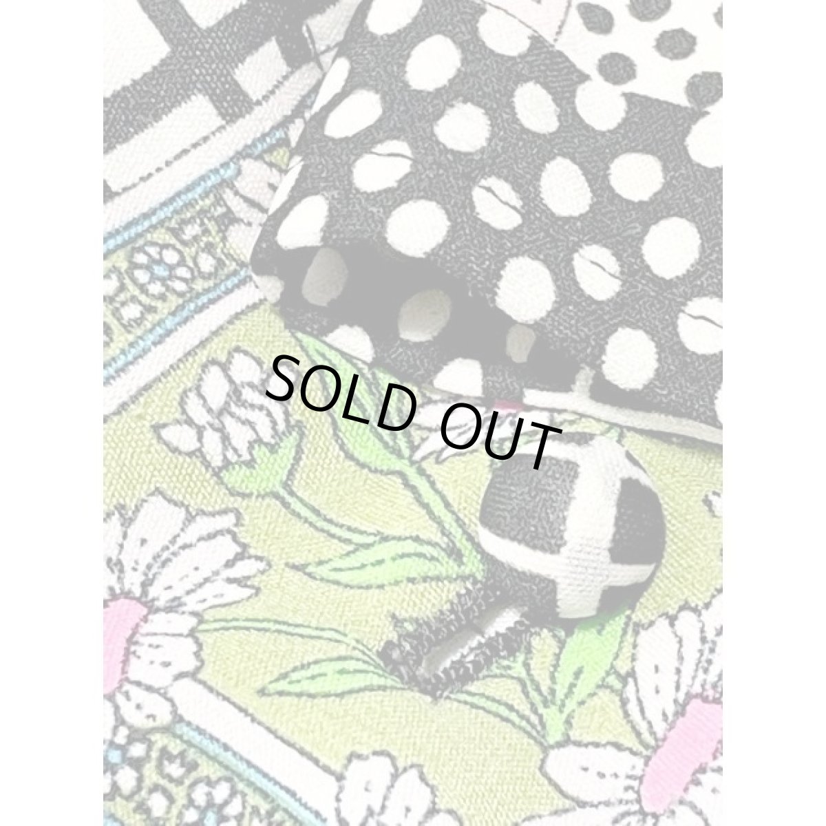 画像14: ストライプ ドット 千鳥格子 花柄 ウエストゴム レディース 長袖 昭和レトロポップ 国産古着 レトロワンピース【8276】 (14)