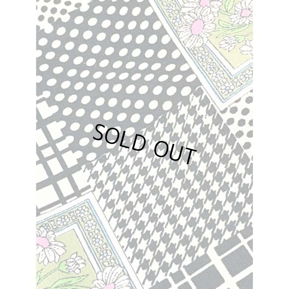 画像11: ストライプ ドット 千鳥格子 花柄 ウエストゴム レディース 長袖 昭和レトロポップ 国産古着 レトロワンピース【8276】 (11)