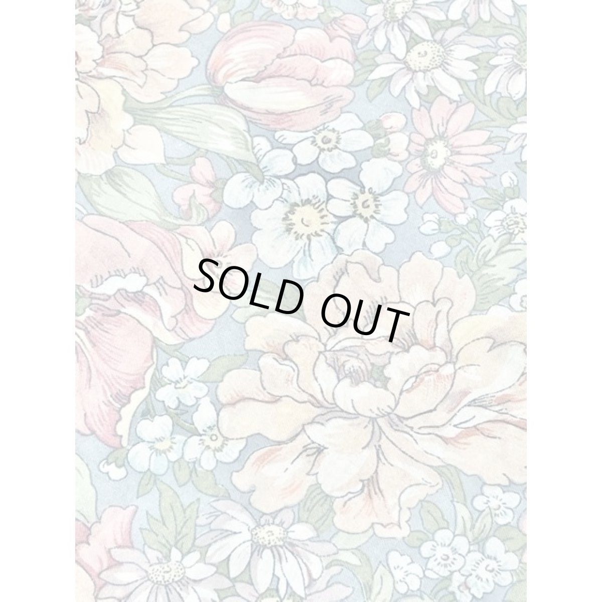 画像14: セーラー襟 アンティークフラワー柄 パステル調 バックウエストリボン クラシカル 半袖 レトロ USA古着 ヴィンテージワンピース【8283】 (14)