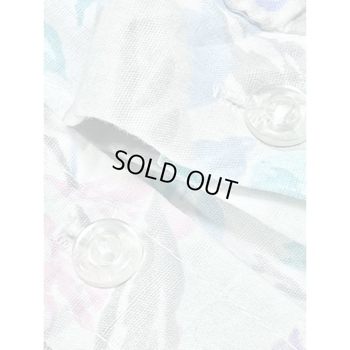 画像14: パステルカラー 花柄 ウエストゴム レトロ 長袖 USA古着 ヴィンテージワンピース【8298】 (14)