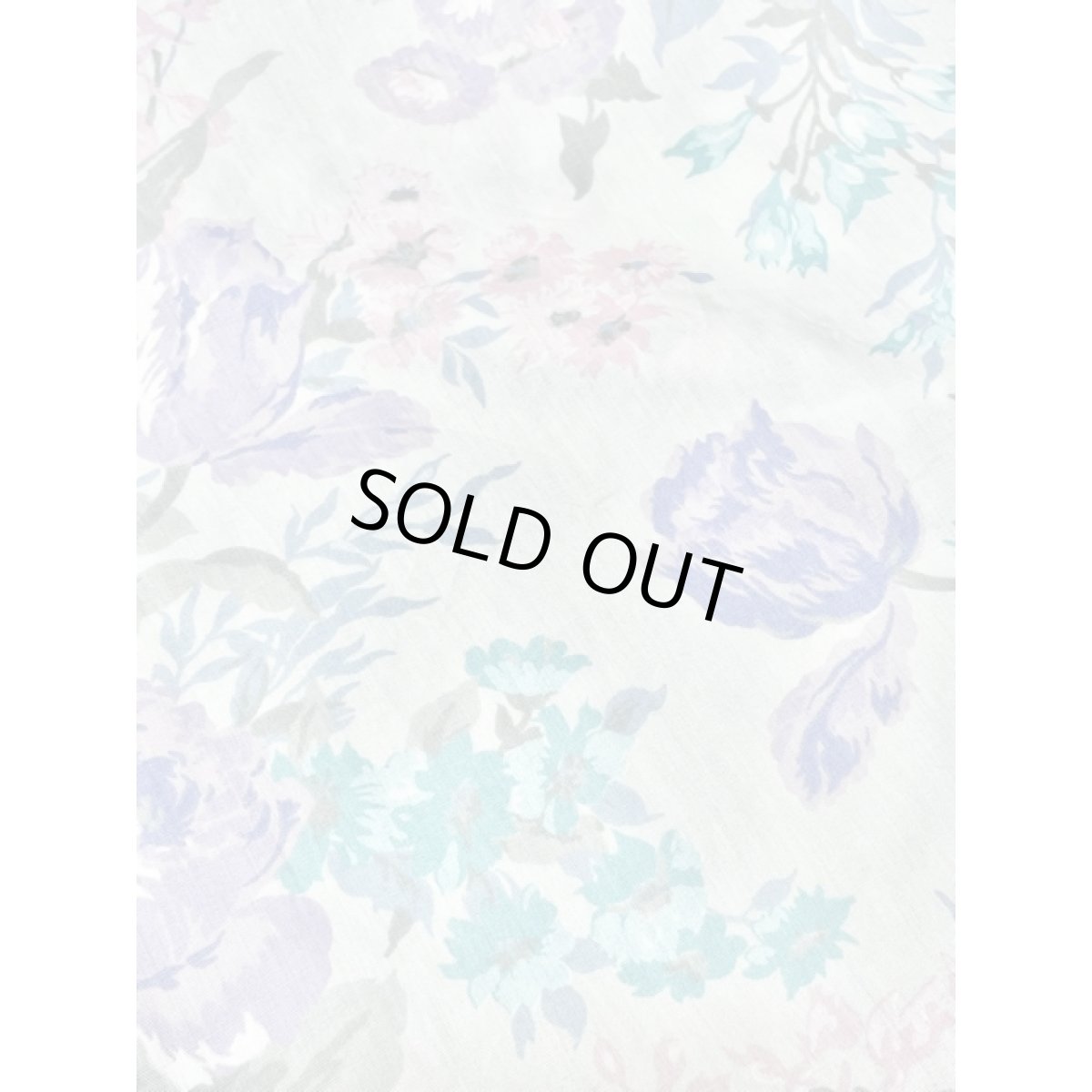 画像13: パステルカラー 花柄 ウエストゴム レトロ 長袖 USA古着 ヴィンテージワンピース【8298】 (13)