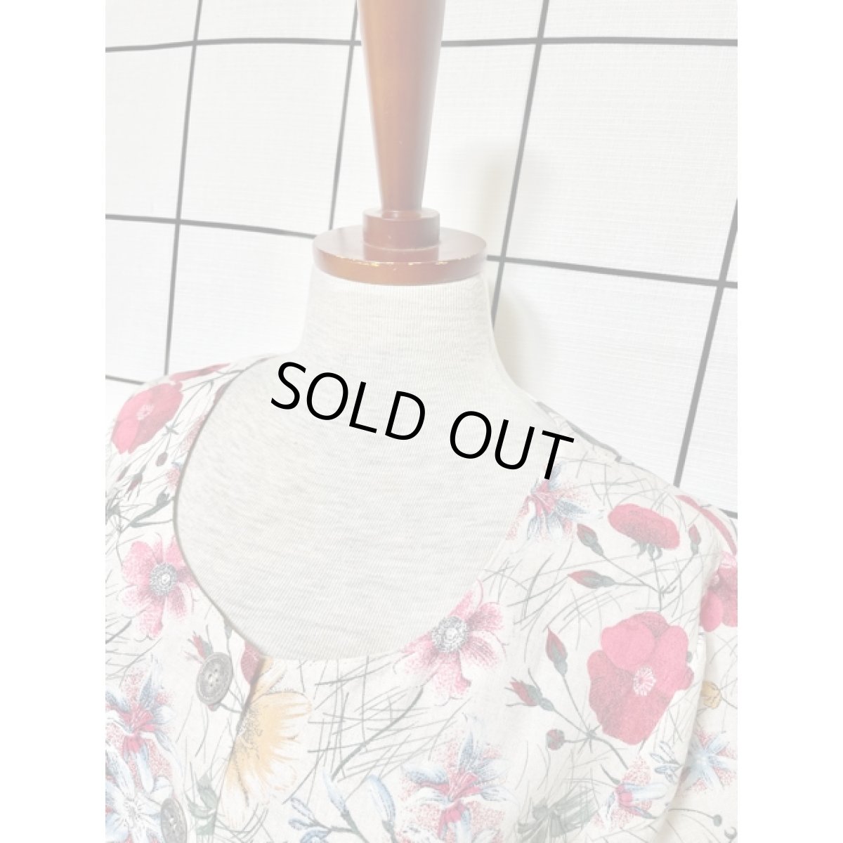 画像8: チロルワンピース 前開き 総花柄 ドイツ民族衣装 オクトーバーフェスト (8)