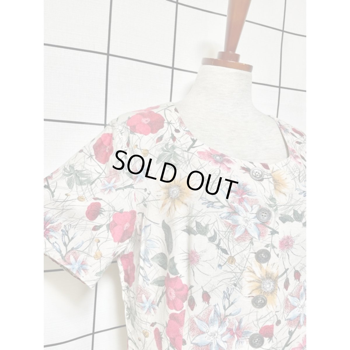 画像4: チロルワンピース 前開き 総花柄 ドイツ民族衣装 オクトーバーフェスト (4)