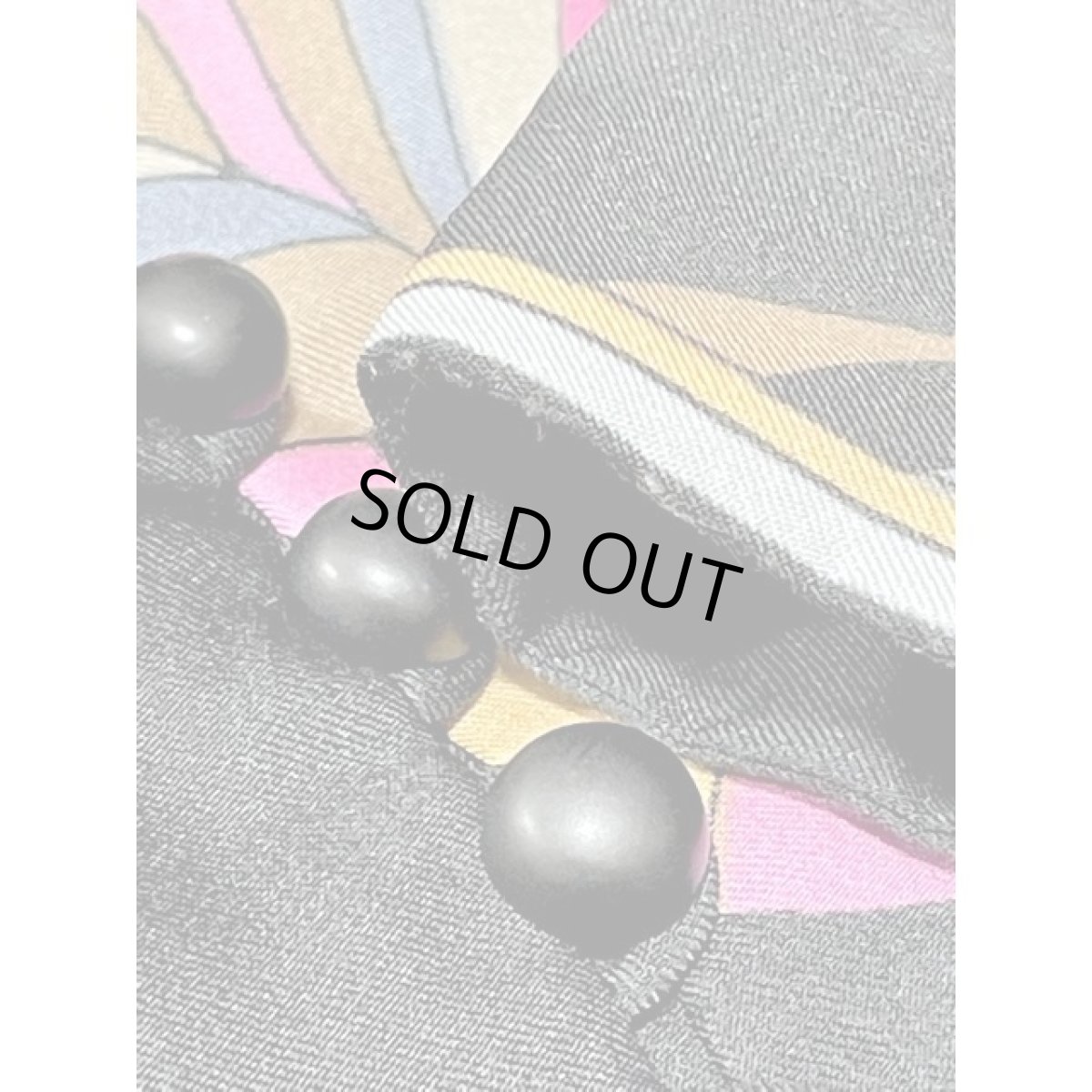 画像15: 結婚式や二次会などのパーティースタイルにもおすすめ 70's 花柄 ボタニカル ブラック 黒 レトロ 長袖 ヨーロッパ古着 ヴィンテージロングドレス【V8326】 (15)