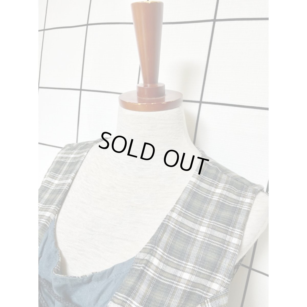 画像7: チロルワンピース チェック フロントリボン ドイツ民族衣装 オクトーバーフェスト (7)