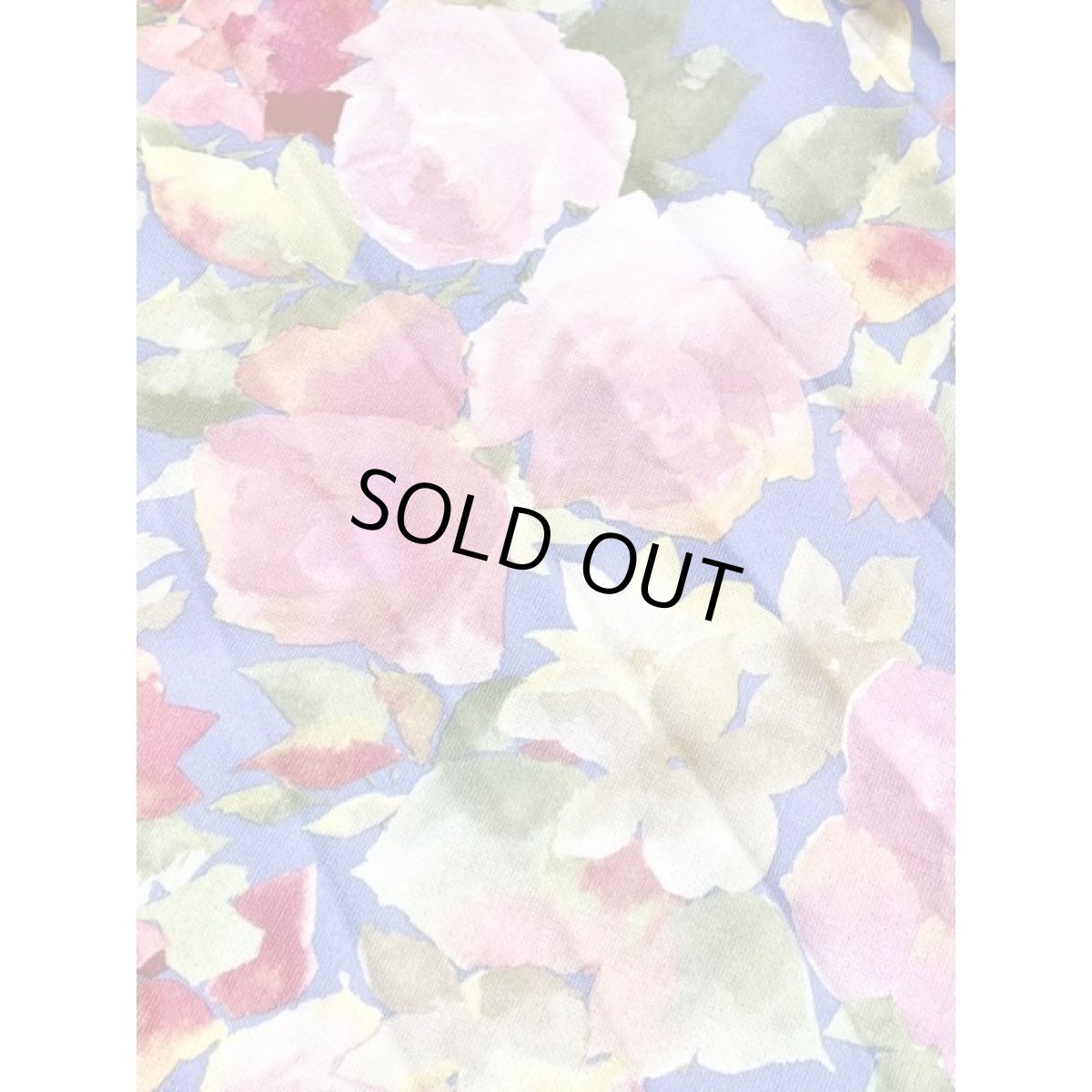 画像14: イギリス製 花柄 プリーツ ベルト付 クラシカル レトロ ヨーロッパ古着 ヴィンテージドレス (14)