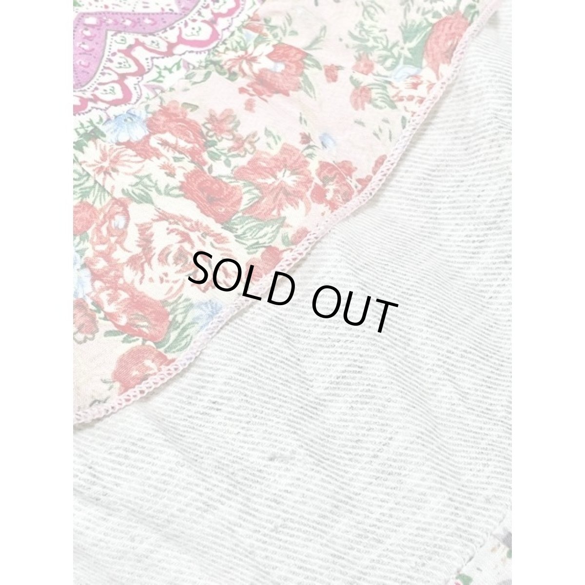 画像9: ティアード 花柄 ウエストゴム ガーリー レトロ ヨーロッパ古着 ヴィンテージスカート (9)