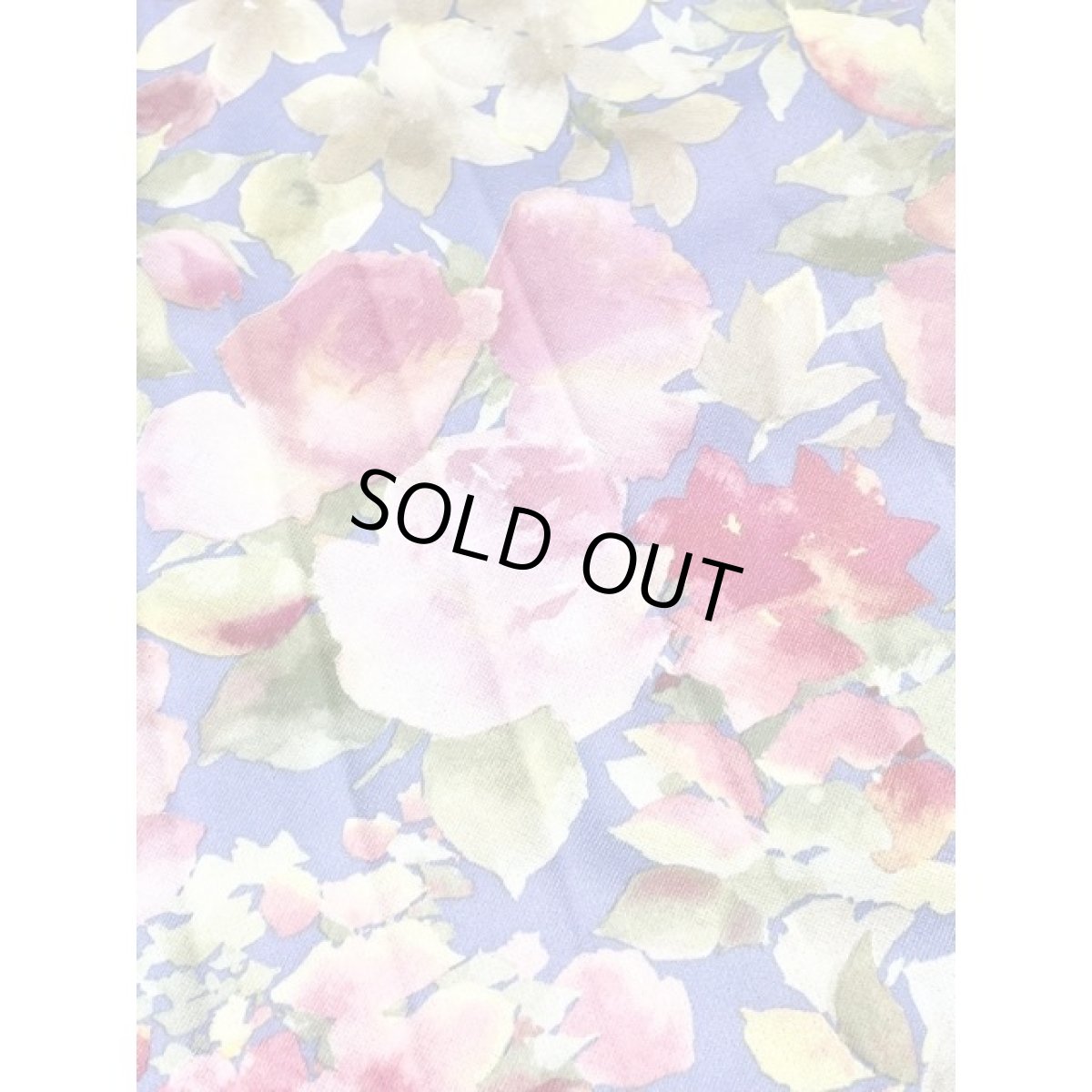 画像13: イギリス製 花柄 プリーツ ベルト付 クラシカル レトロ ヨーロッパ古着 ヴィンテージドレス (13)