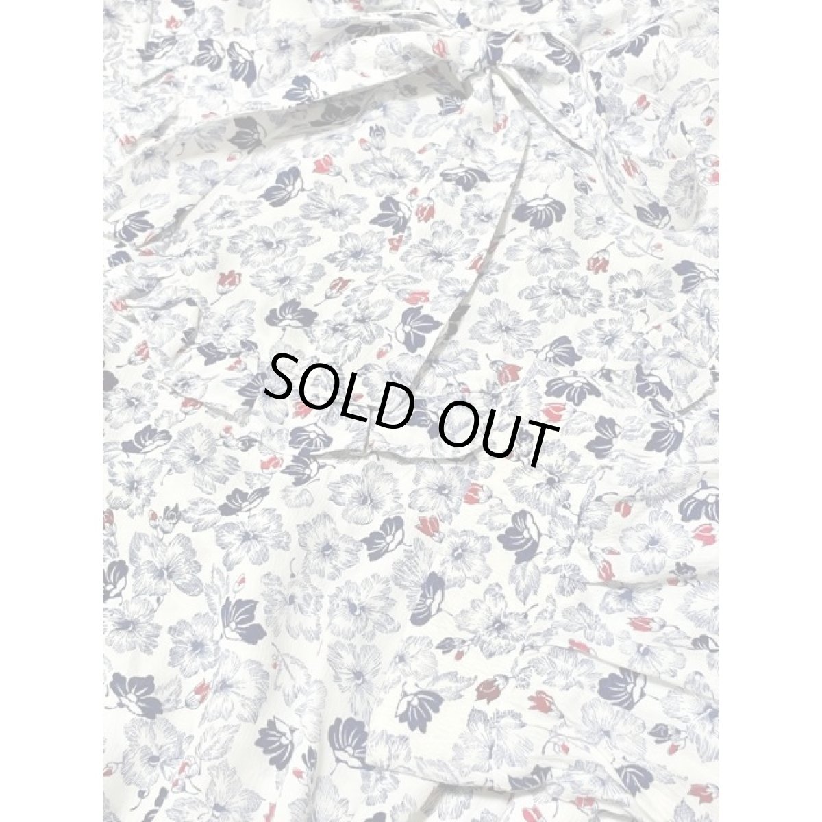 画像10: ヨーロッパ古着 ワンピース ヴィンテージ イングランド フリル リボン 花柄 長袖 (10)