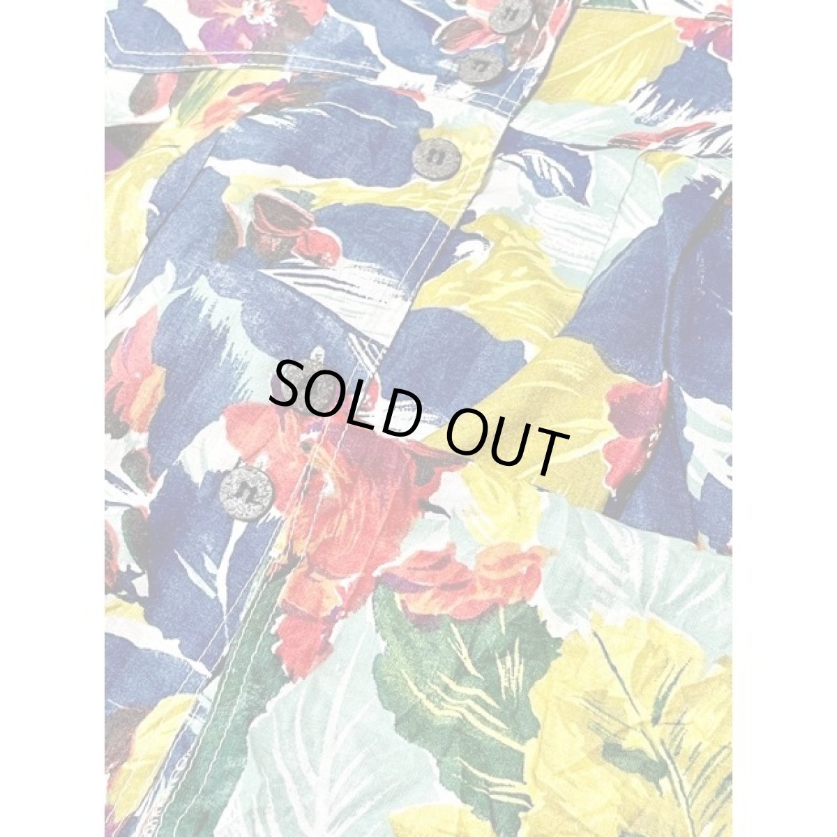 画像10: アート調 ボタニカル柄 前開き ウエストゴム レトロ ヨーロッパ古着 ヴィンテージ スカート (10)