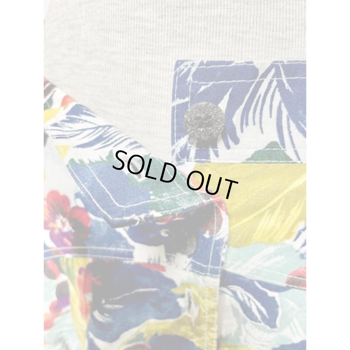 画像9: アート調 ボタニカル柄 前開き ウエストゴム レトロ ヨーロッパ古着 ヴィンテージ スカート (9)