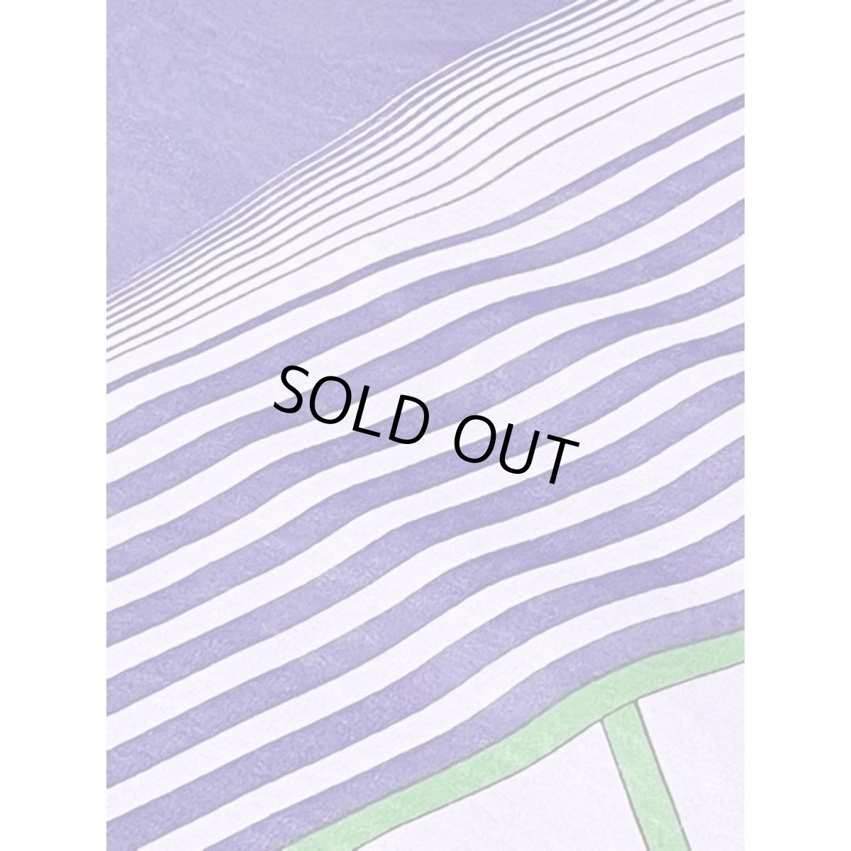 画像12: 花柄 斜めストライプ パープル シア ハイネック レトロ 長袖 昭和レトロ 国産古着 レトロワンピース 【V8360】 (12)