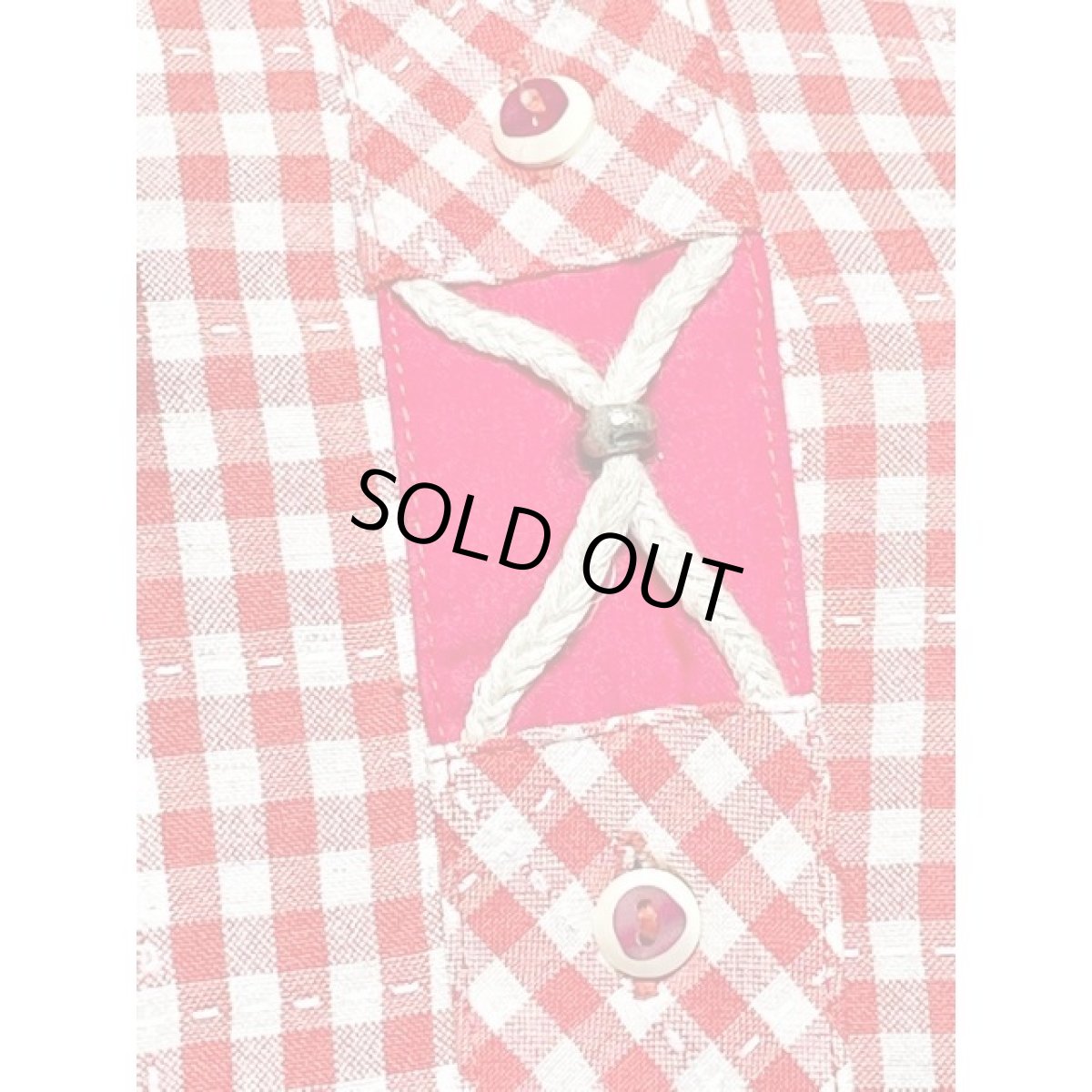 画像8: チェック柄 フロントブレード レッド ホワイト ディアンドル チロルブラウス ドイツ民族衣装 舞台 演奏会 フォークダンス オクトーバーフェスト (8)