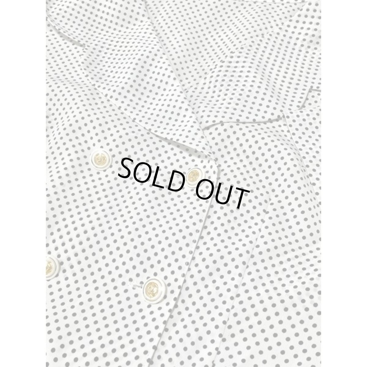 画像13: ドット ホワイト ブラック ビッグカラー 半袖 レトロ USA古着 ヴィンテージワンピース (13)