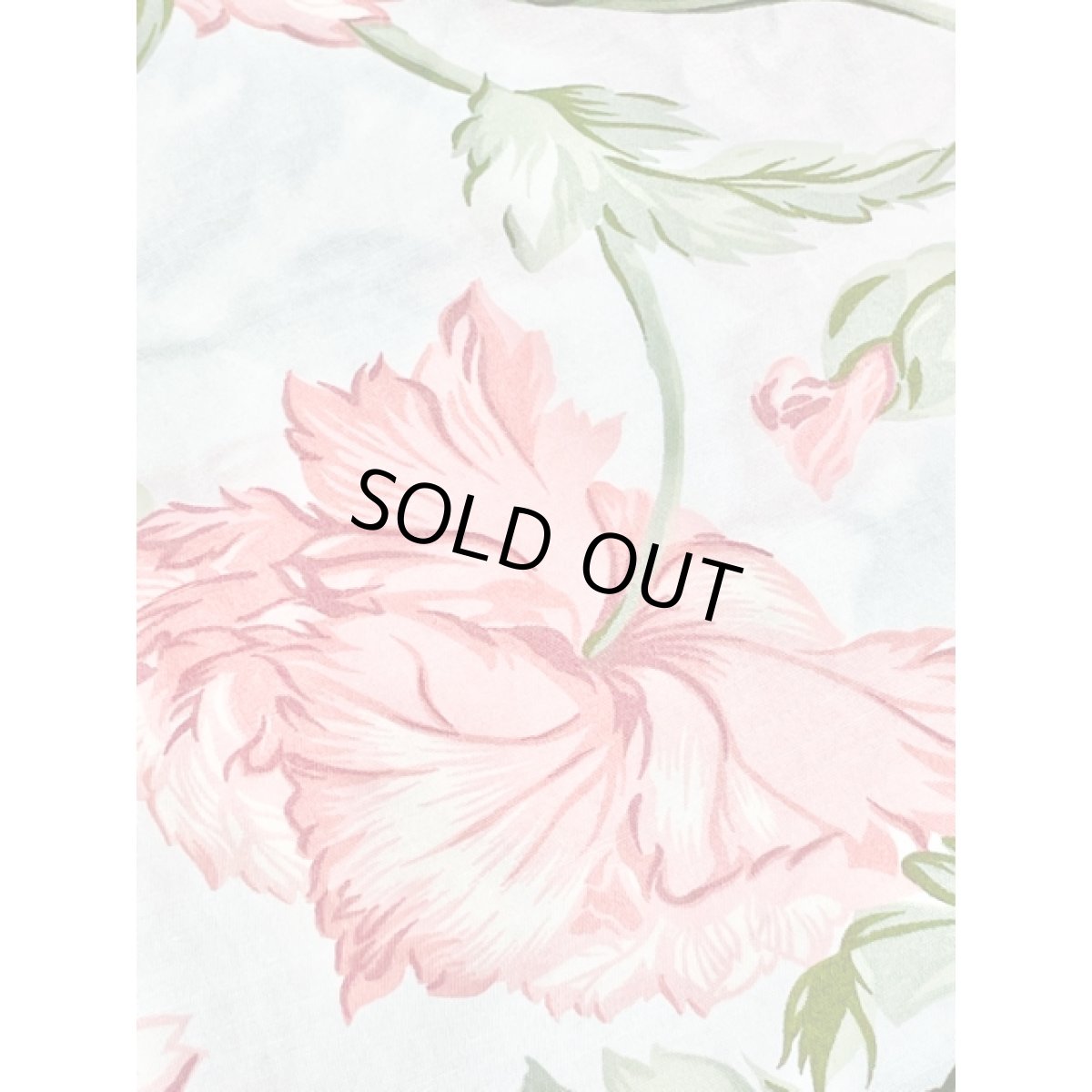 画像14: アンティークフラワー柄 ホワイト ウエストゴム クラシカル 半袖 レトロ USA古着 ヴィンテージワンピース【V8387】 (14)