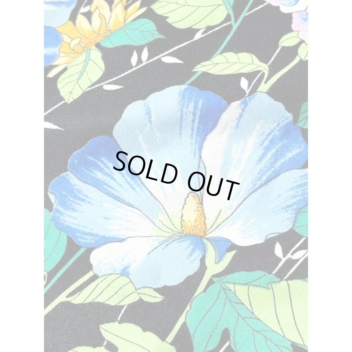 画像15: 70'sVintage レトロサイケ 花柄 360度魅力的 パーティースタイル 衣装にもおすすめ ブラック 黒 ヨーロッパ古着 ヴィンテージロングドレス【V8405】 (15)