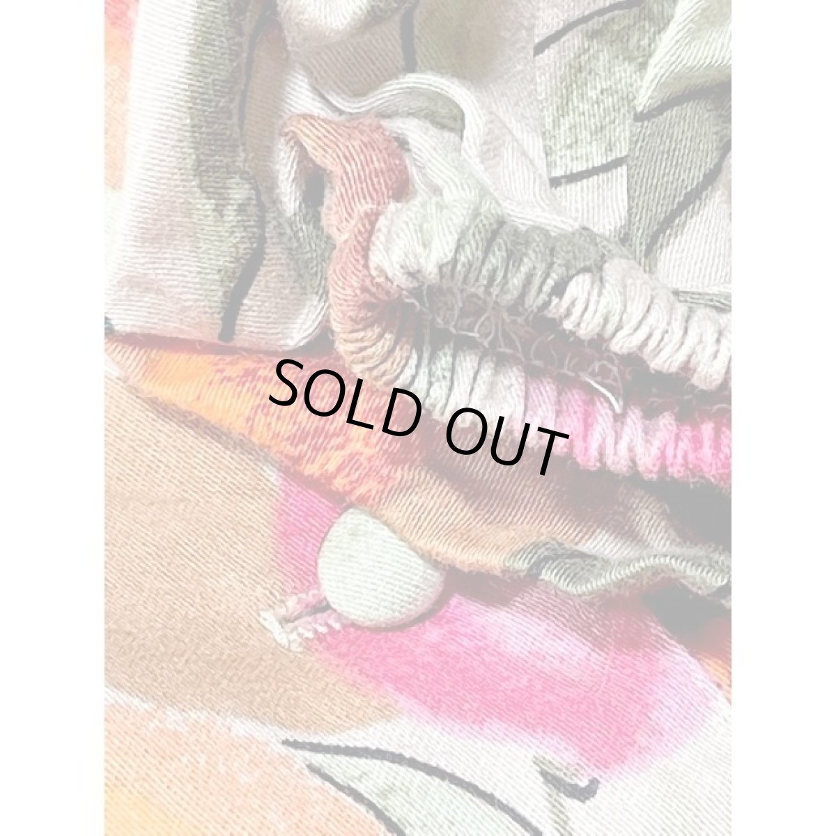 画像12: 可愛らしいつぼみ柄  ふんわり袖 ウエストゴム 半袖 レトロ USA古着 ヴィンテージワンピース【V8416】 (12)