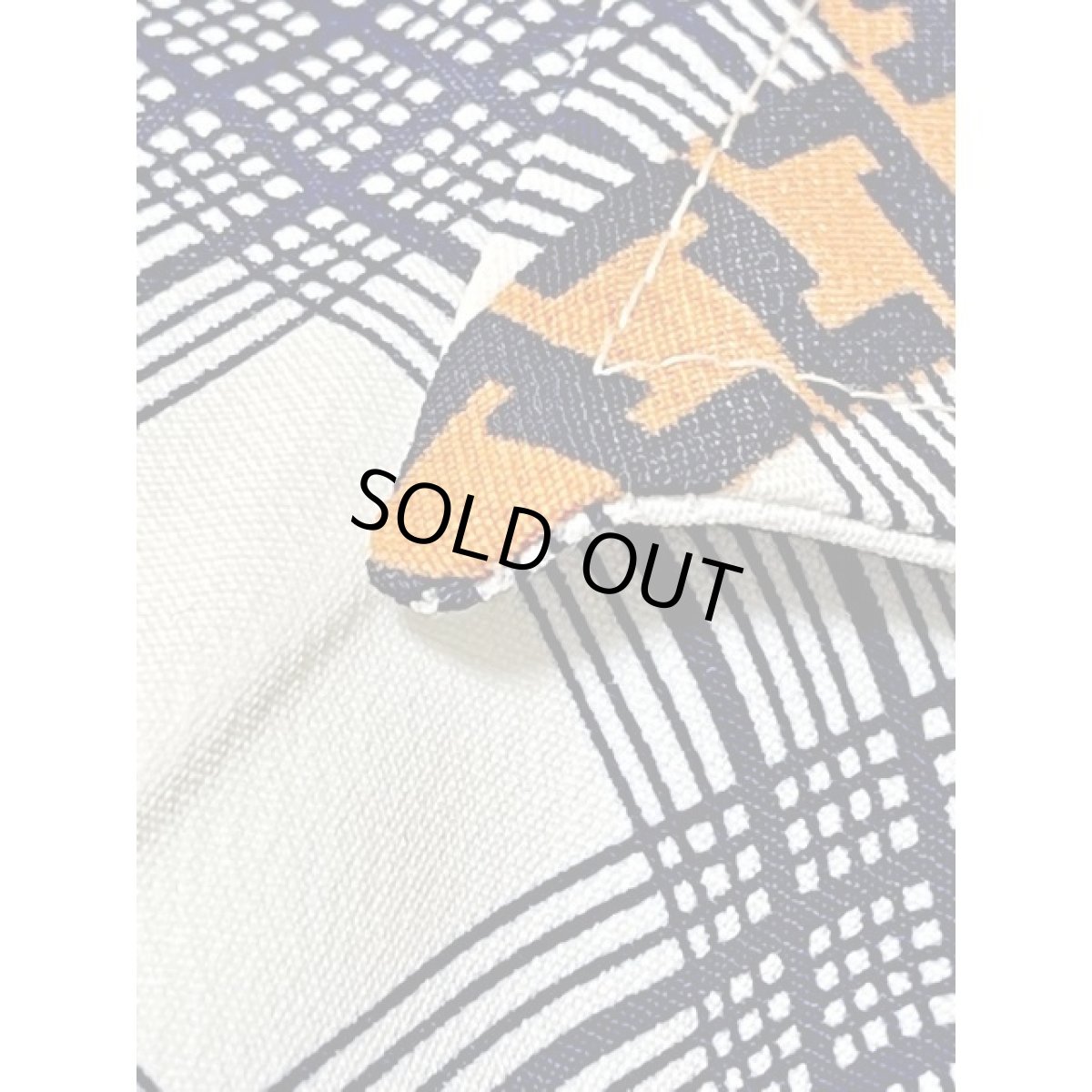 画像11: レトロワンピース チェック柄 70's バックル付ベルトセット 半袖 古着 (11)