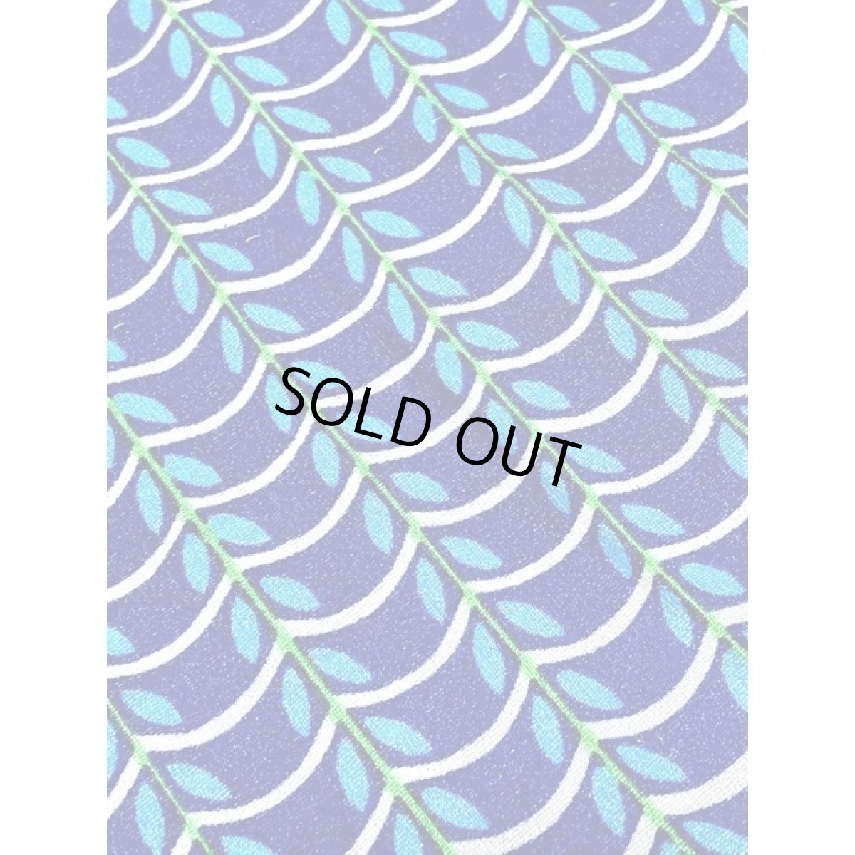 画像12: レトロワンピース 総柄 70年代 爽やか ホワイト ネイビー ブルー 半袖 古着 (12)