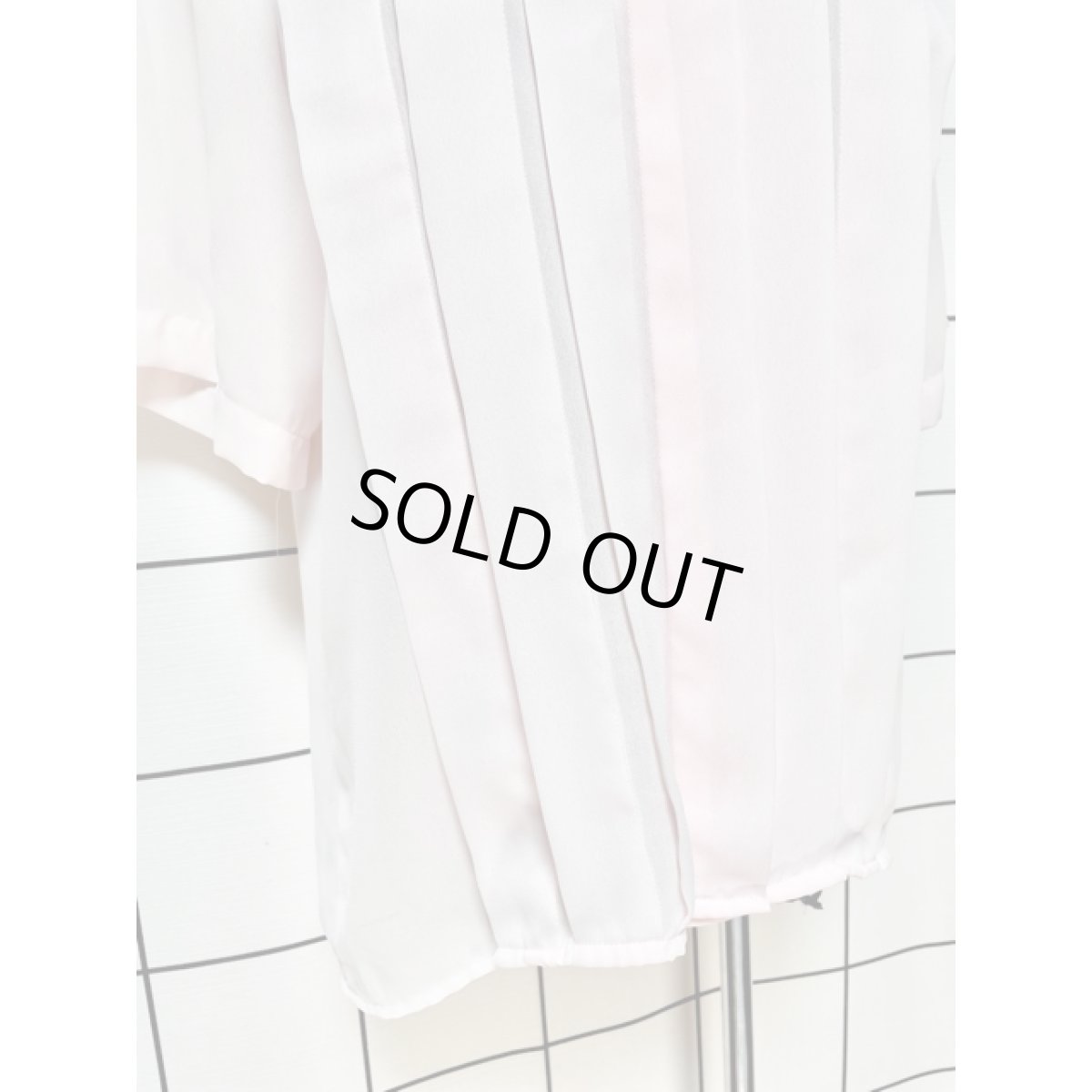 画像8: ピンク フロントタックデザイン レトロ USA古着 シャツ ヴィンテージブラウス (8)