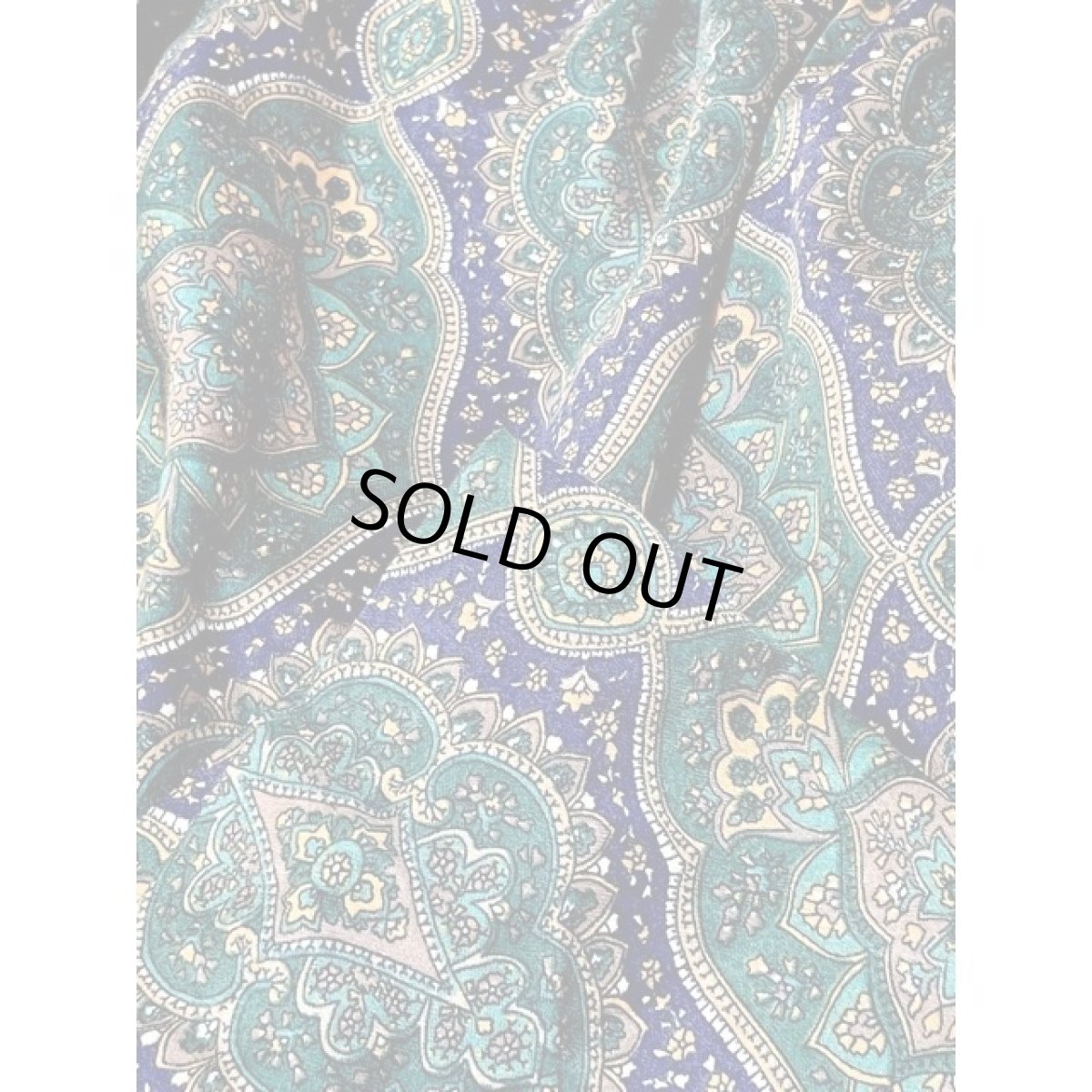 画像7: オリエンタル柄 ウエストゴム レトロ USA古着 ヴィンテージスカート【V8456】 (7)