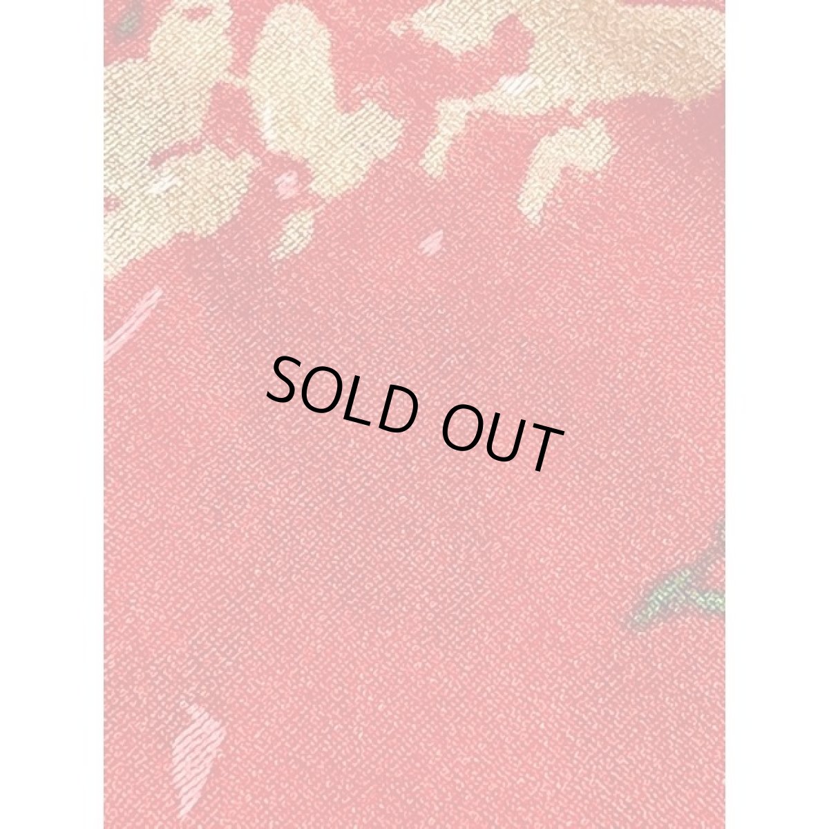 画像17: ホルターネック ワイドパンツデザイン アートフラワー柄 レッド レトロ ヨーロッパ古着 ヴィンテージオールインワン (17)