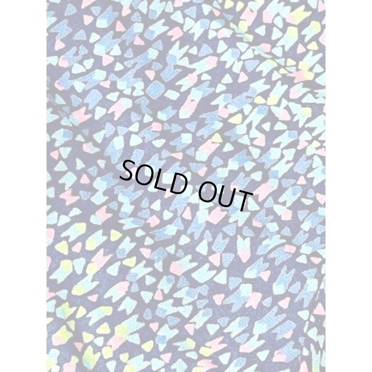 画像13: レトロワンピース グラデーションカラー リボン 70年代 半袖 古着 (13)