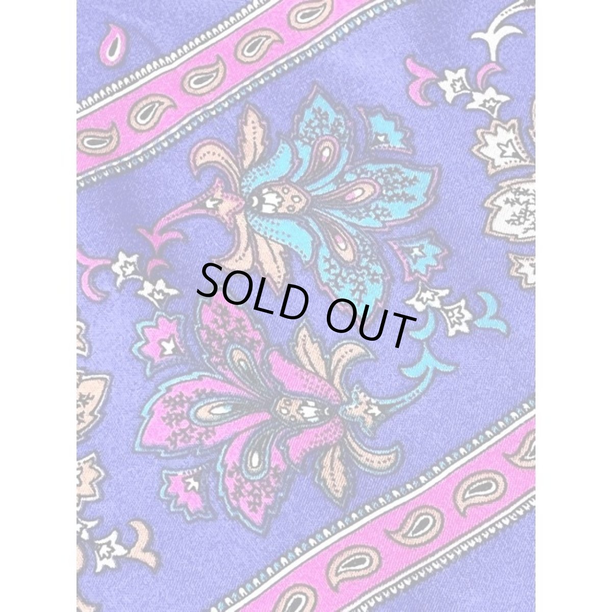 画像14: ペイズリーモチーフ 花柄 パフスリーブ 半袖 レトロ USA古着 ヴィンテージワンピース (14)