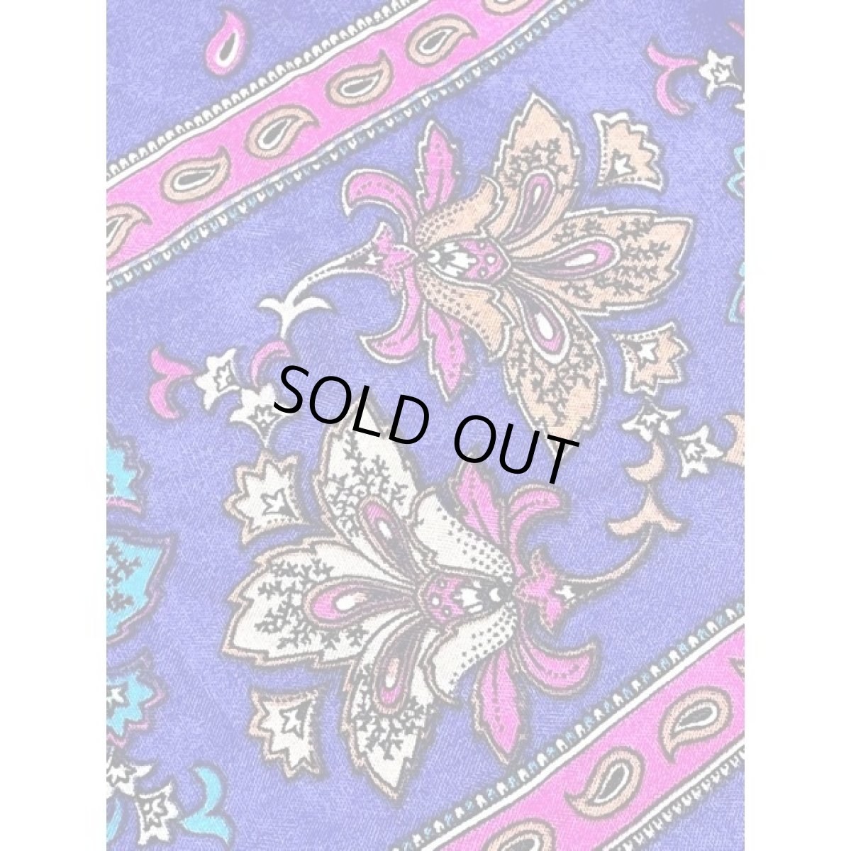 画像13: ペイズリーモチーフ 花柄 パフスリーブ 半袖 レトロ USA古着 ヴィンテージワンピース (13)