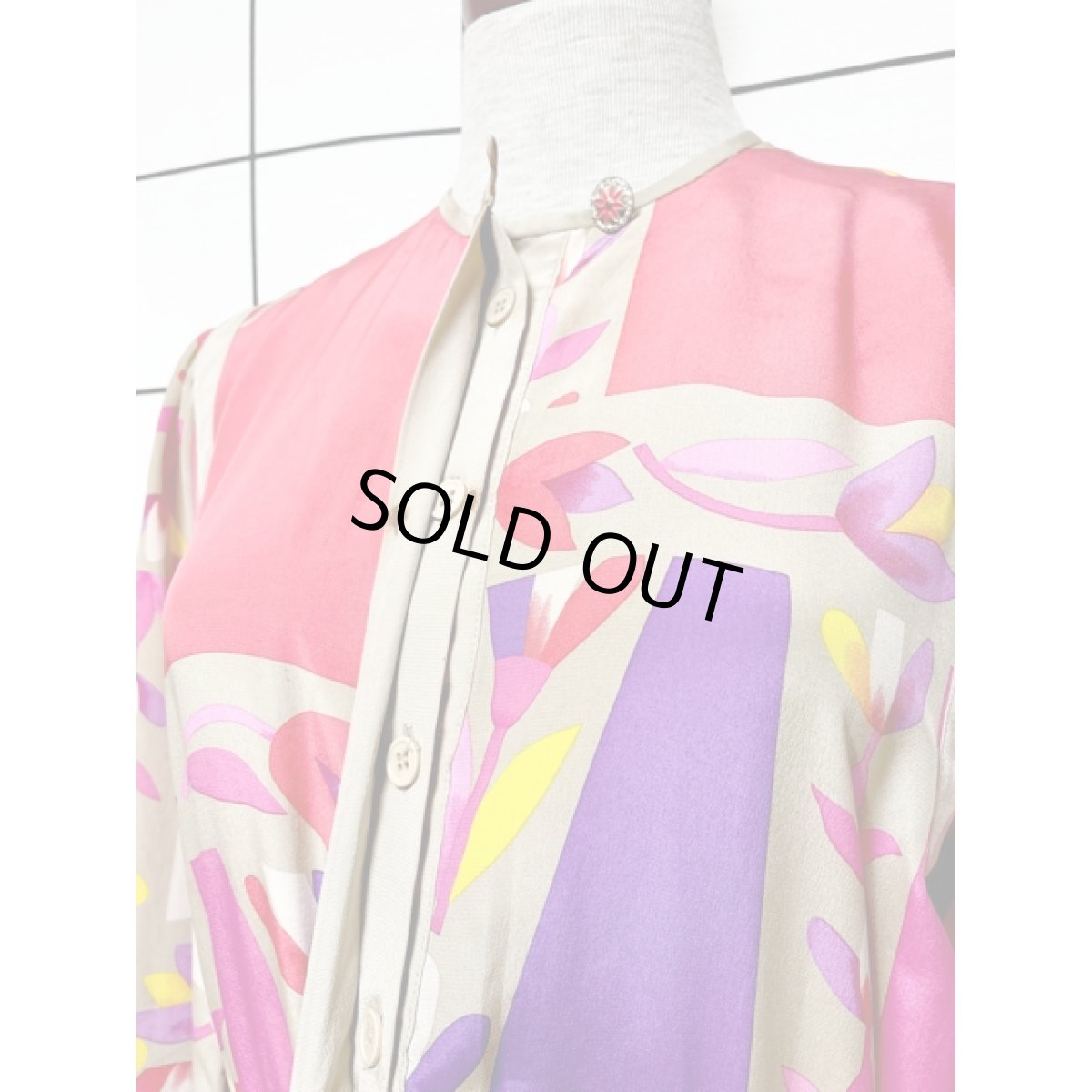 画像17: レトロポップ 長袖 レトロ USA古着 ヴィンテージワンピース【V8500】 (17)