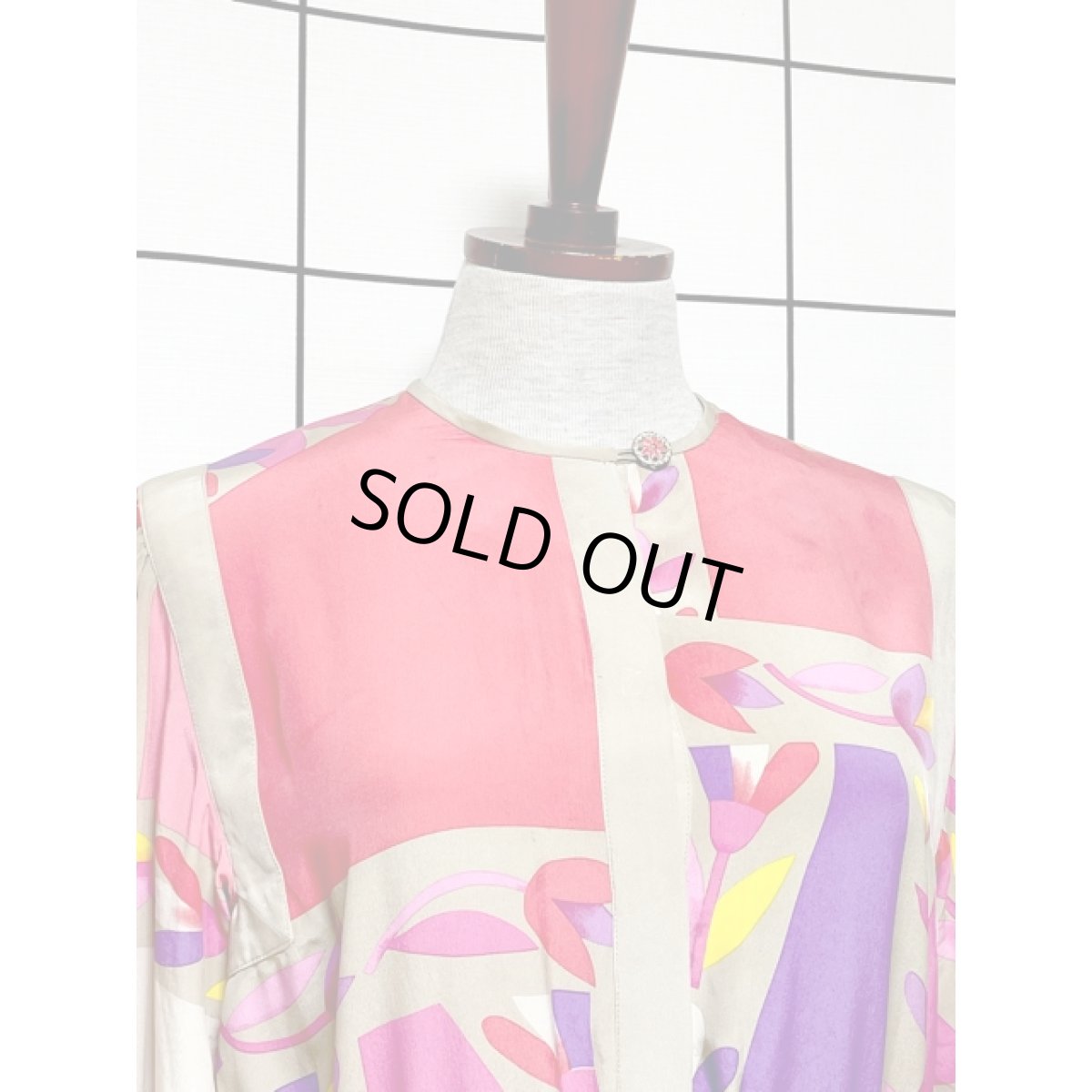 画像6: レトロポップ 長袖 レトロ USA古着 ヴィンテージワンピース【V8500】 (6)