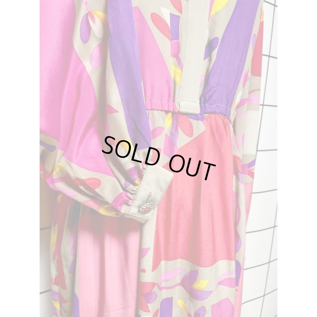 画像9: レトロポップ 長袖 レトロ USA古着 ヴィンテージワンピース【V8500】 (9)